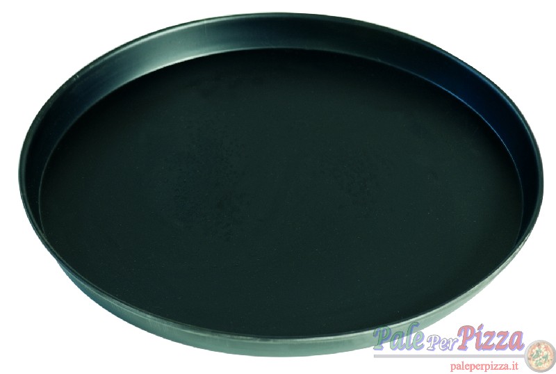 Teglia per pizza tonda in lamiera bluita 18 cm Gi.Metal