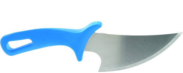 Coltello tagliapizza, lama in acciaio inox, manico costampato